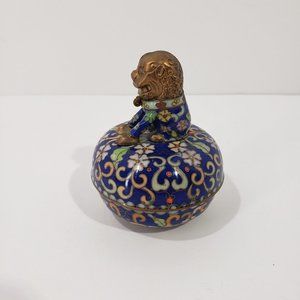 Chinese Vintage Cloisonne  Music Trinket Box 1992 Ardleigh-Elliott # 73362